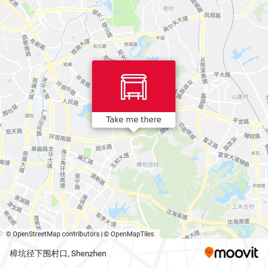 樟坑径下围村口 map