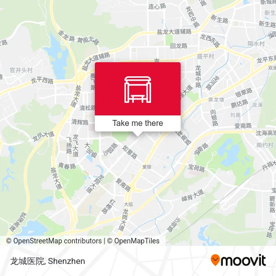 龙城医院 map
