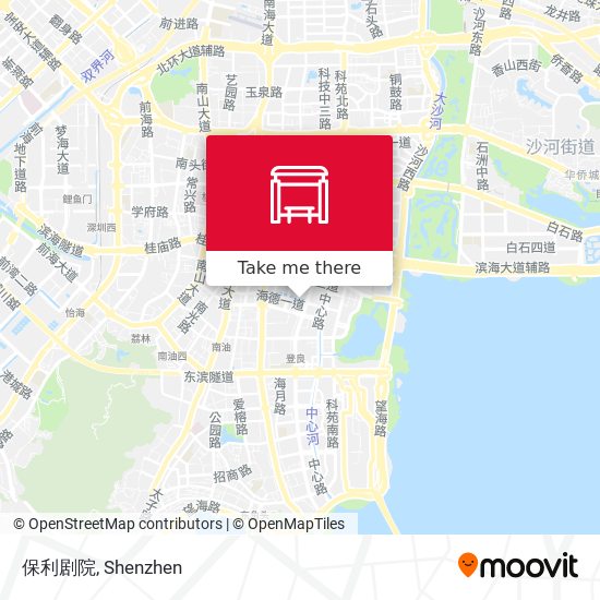 保利剧院 map