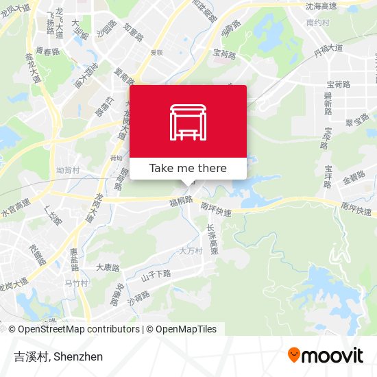 吉溪村 map