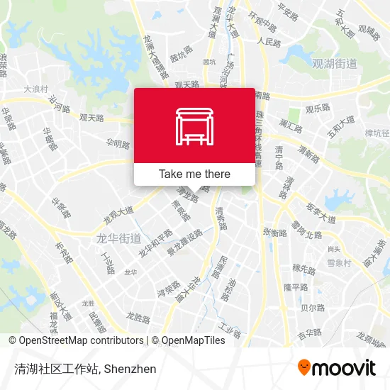 清湖社区工作站 map