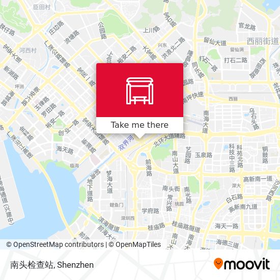 南头检查站 map