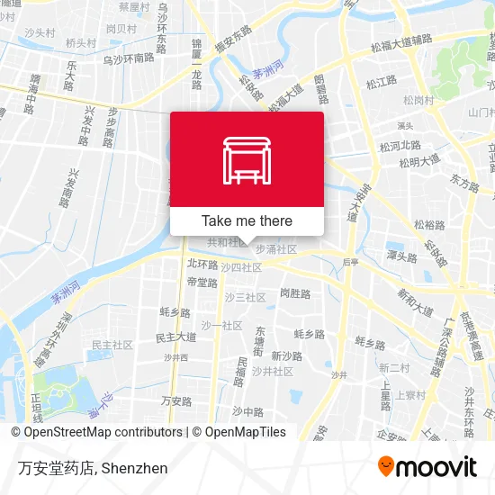 万安堂药店 map