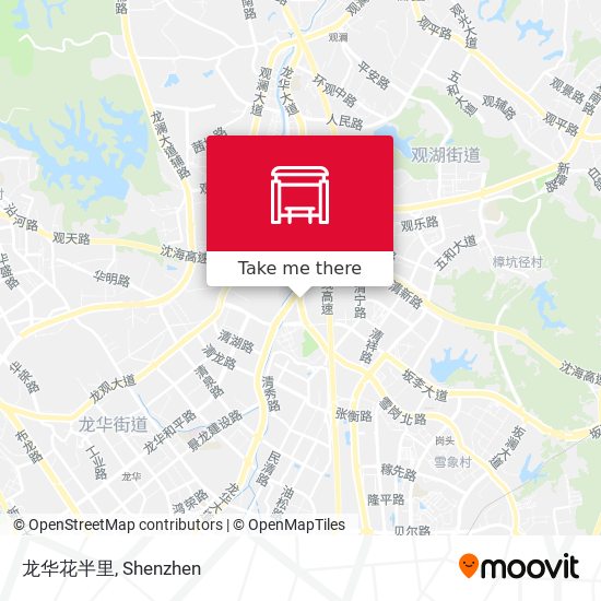 龙华花半里 map