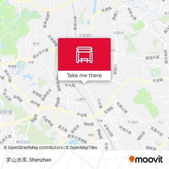 罗山水库 map