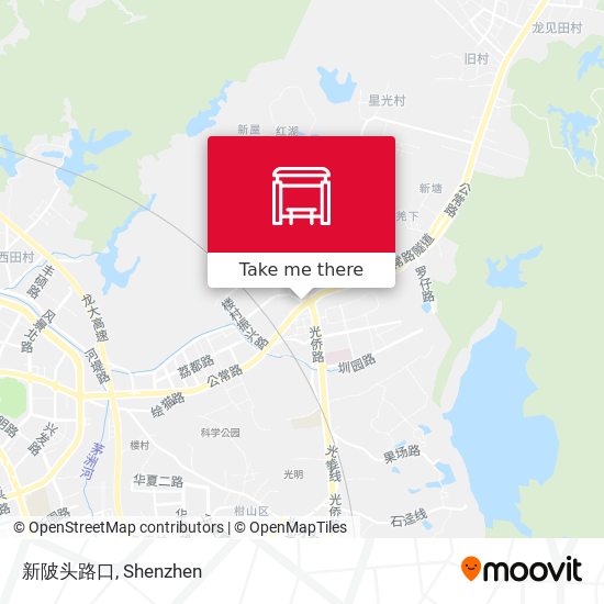 新陂头路口 map