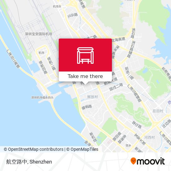航空路中 map