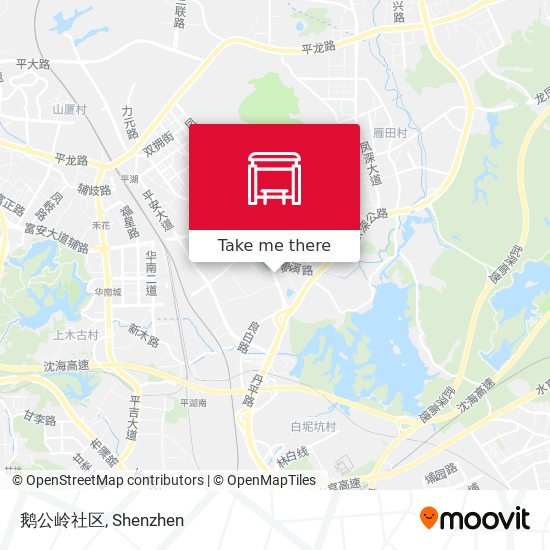 鹅公岭社区 map