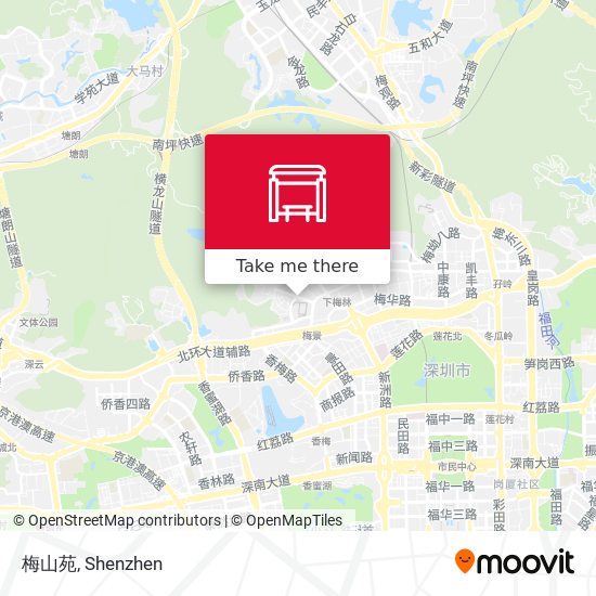 梅山苑 map