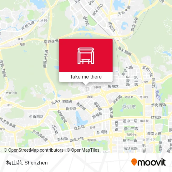 梅山苑 map