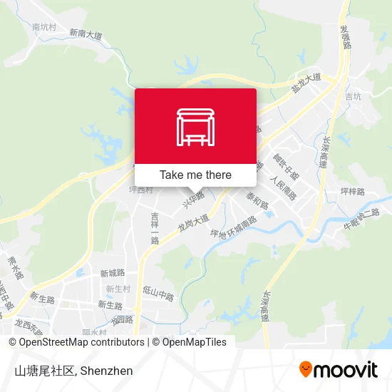 山塘尾社区 map