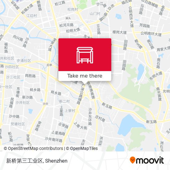 新桥第三工业区 map