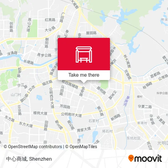 中心商城 map