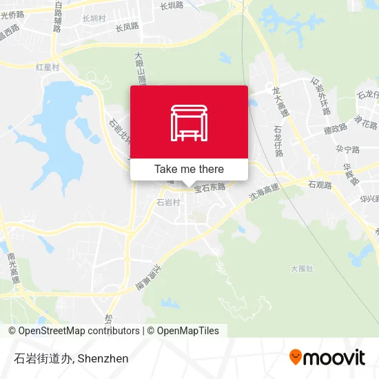 石岩街道办 map