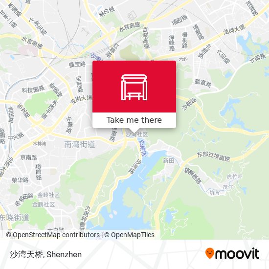 沙湾天桥 map