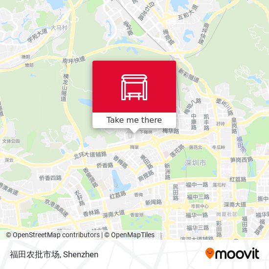 福田农批市场 map