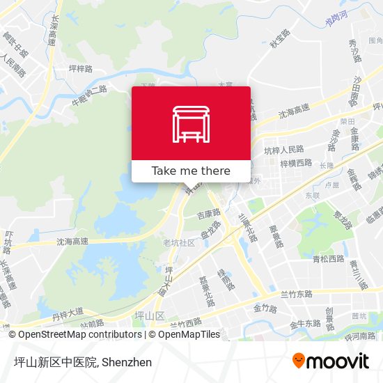 坪山新区中医院 map