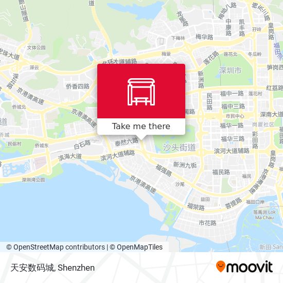 天安数码城 map