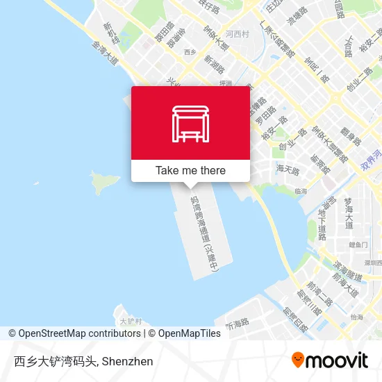 西乡大铲湾码头 map