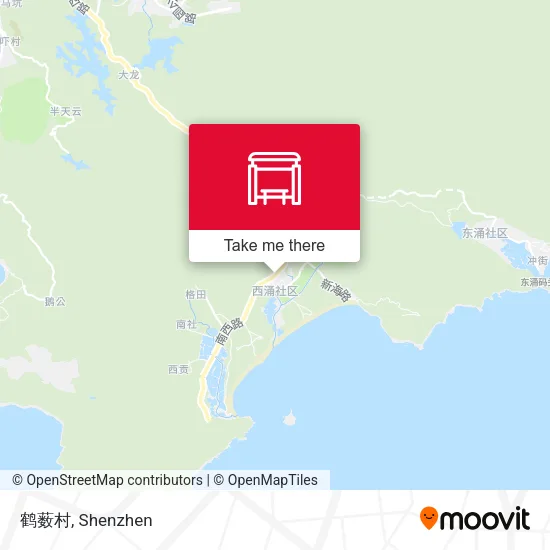 鹤薮村 map