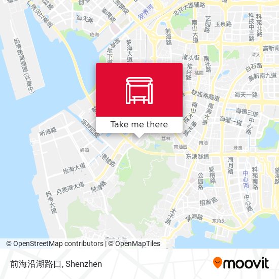 前海沿湖路口 map