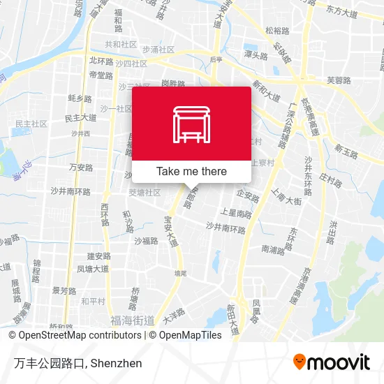 万丰公园路口 map