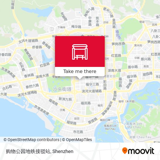 购物公园地铁接驳站 map