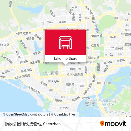 购物公园地铁接驳站 map