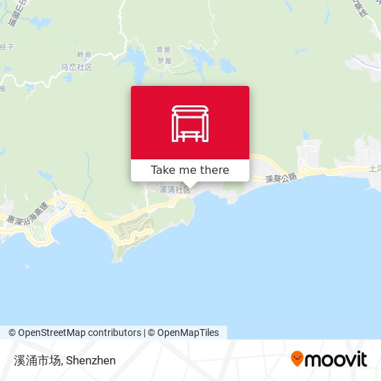 溪涌市场 map