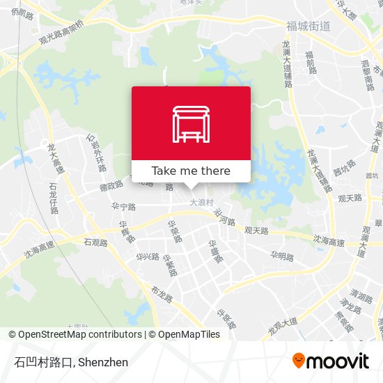 石凹村路口 map