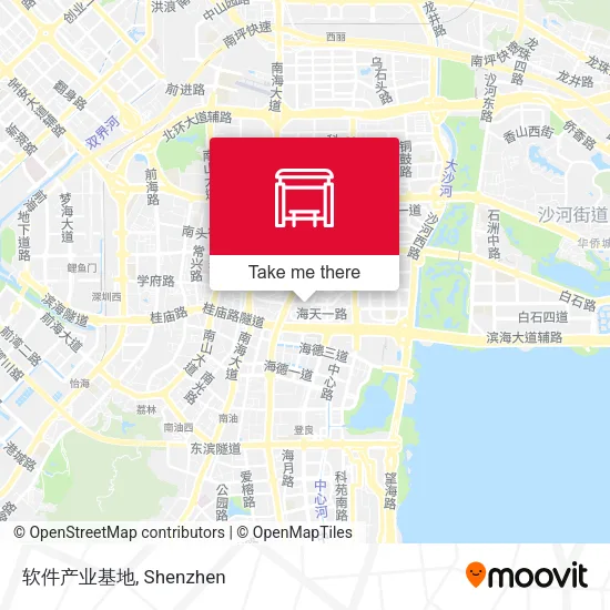 软件产业基地 map