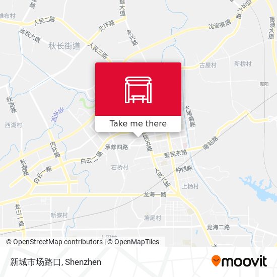 新城市场路口 map
