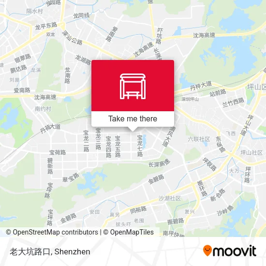 老大坑路口 map