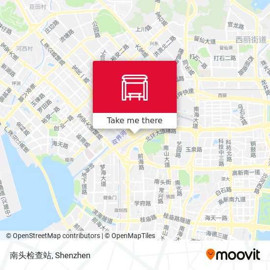 南头检查站 map