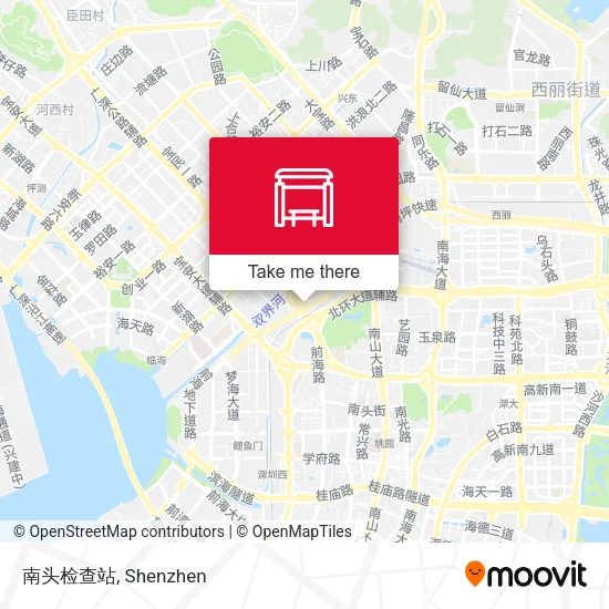 南头检查站 map