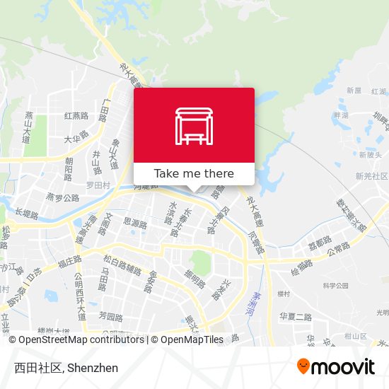 西田社区 map