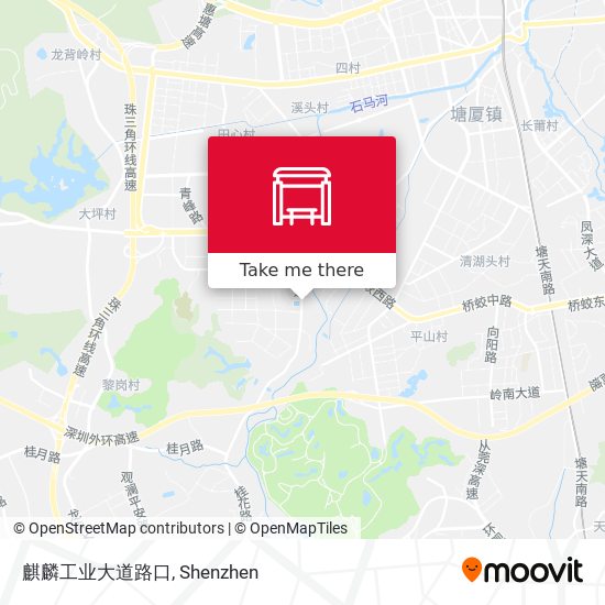 麒麟工业大道路口 map