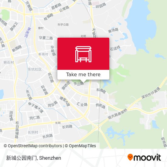 新城公园南门 map