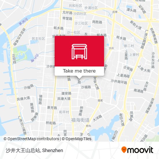 沙井大王山总站 map