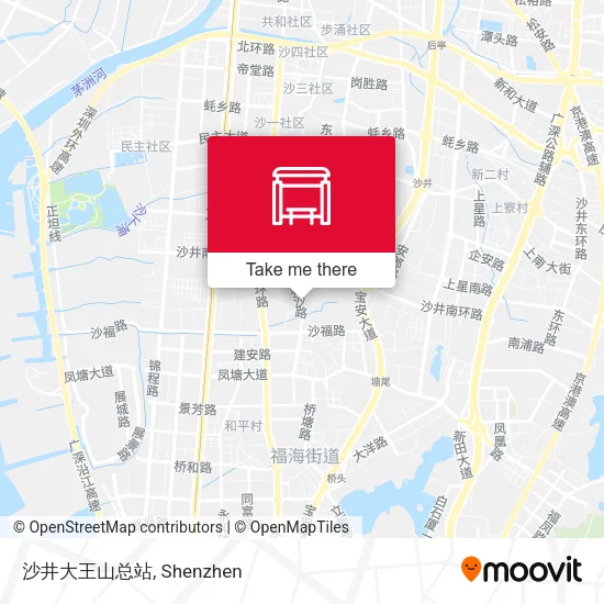 沙井大王山总站 map