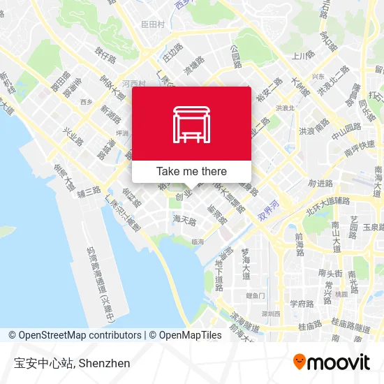 宝安中心站 map