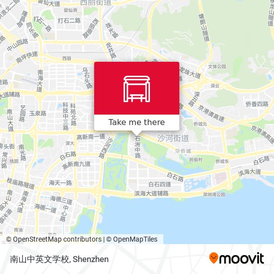 南山中英文学校 map