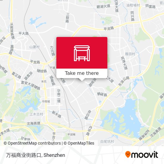 万福商业街路口 map