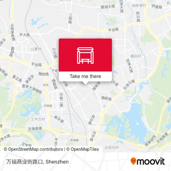 万福商业街路口 map