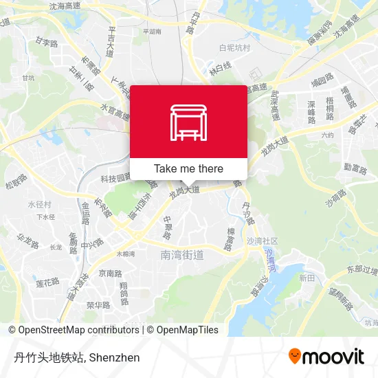 丹竹头地铁站 map