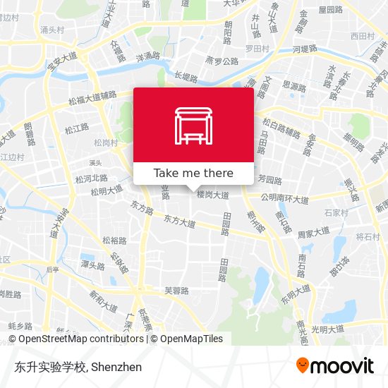 东升实验学校 map