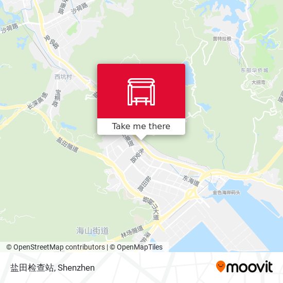 盐田检查站 map