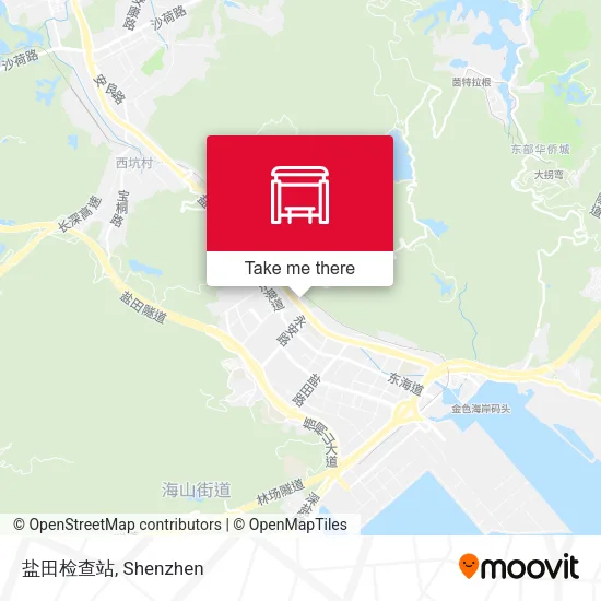 盐田检查站 map