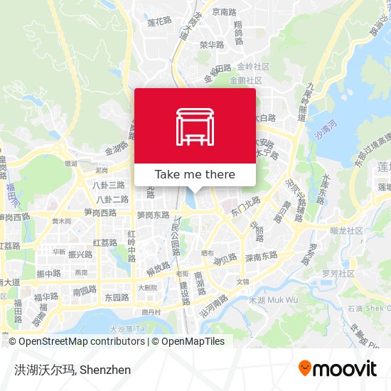 洪湖沃尔玛 map