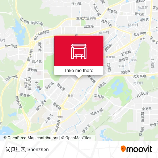 岗贝社区 map